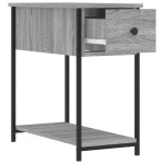 vidaXL Noptiere, 2 buc., gri sonoma, 30x60x60 cm, lemn prelucrat vidaXL Noptiere, 2 buc., gri sonoma, 30x60x60 cm, lemn prelucrat