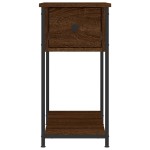 vidaXL Noptiere, 2 buc., stejar maro, 30x60x60 cm, lemn prelucrat