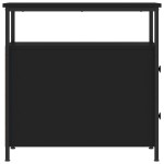 vidaXL Noptieră, negru, 30x60x60 cm, lemn prelucrat vidaXL Noptieră, negru, 30x60x60 cm, lemn prelucrat