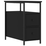 vidaXL Noptiere, 2 buc., negru, 30x60x60 cm, lemn prelucrat vidaXL Noptiere, 2 buc., negru, 30x60x60 cm, lemn prelucrat