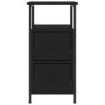 vidaXL Noptiere, 2 buc., negru, 30x60x60 cm, lemn prelucrat vidaXL Noptiere, 2 buc., negru, 30x60x60 cm, lemn prelucrat