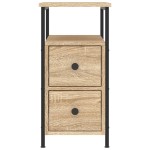 vidaXL Noptieră, stejar sonoma, 30x60x60 cm, lemn prelucrat vidaXL Noptieră, stejar sonoma, 30x60x60 cm, lemn prelucrat