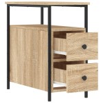 vidaXL Noptieră, stejar sonoma, 30x60x60 cm, lemn prelucrat vidaXL Noptieră, stejar sonoma, 30x60x60 cm, lemn prelucrat
