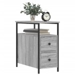 vidaXL Noptiere, 2 buc., gri sonoma, 30x60x60 cm, lemn compozit vidaXL Noptiere, 2 buc., gri sonoma, 30x60x60 cm, lemn compozit