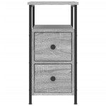 vidaXL Noptiere, 2 buc., gri sonoma, 30x60x60 cm, lemn compozit vidaXL Noptiere, 2 buc., gri sonoma, 30x60x60 cm, lemn compozit