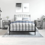 vidaXL Noptiere, 2 buc., gri sonoma, 40x42x55 cm, lemn prelucrat vidaXL Noptiere, 2 buc., gri sonoma, 40x42x55 cm, lemn prelucrat