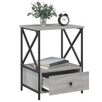vidaXL Noptiere, 2 buc., gri sonoma, 50x41x65 cm, lemn compozit vidaXL Noptiere, 2 buc., gri sonoma, 50x41x65 cm, lemn compozit
