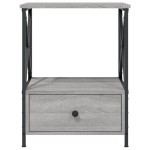vidaXL Noptiere, 2 buc., gri sonoma, 50x41x65 cm, lemn compozit vidaXL Noptiere, 2 buc., gri sonoma, 50x41x65 cm, lemn compozit