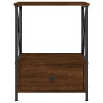 vidaXL Noptiere, 2 buc., stejar maro, 50x41x65 cm, lemn compozit