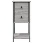 vidaXL Noptiere, 2 buc., gri sonoma, 32x42x70 cm, lemn compozit vidaXL Noptiere, 2 buc., gri sonoma, 32x42x70 cm, lemn compozit