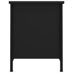 vidaXL Comodă TV cu uși, negru, 60x35x45 cm, lemn prelucrat