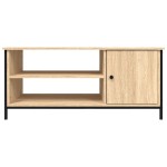 vidaXL Comodă TV, stejar sonoma, 100x40x45 cm, lemn prelucrat vidaXL Comodă TV, stejar sonoma, 100x40x45 cm, lemn prelucrat