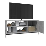 vidaXL Comodă TV, gri sonoma, 100x40x45 cm, lemn prelucrat vidaXL Comodă TV, gri sonoma, 100x40x45 cm, lemn prelucrat
