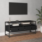 vidaXL Dulap TV, negru, 100x35x45 cm, lemn prelucrat