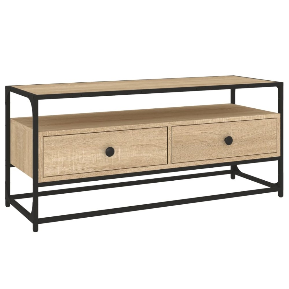 vidaXL Comodă TV, stejar sonoma, 100x35x45 cm, lemn prelucrat