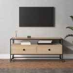 vidaXL Comodă TV, stejar sonoma, 100x35x45 cm, lemn prelucrat vidaXL Comodă TV, stejar sonoma, 100x35x45 cm, lemn prelucrat
