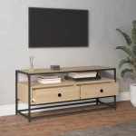 vidaXL Comodă TV, stejar sonoma, 100x35x45 cm, lemn prelucrat vidaXL Comodă TV, stejar sonoma, 100x35x45 cm, lemn prelucrat