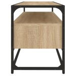 vidaXL Comodă TV, stejar sonoma, 100x35x45 cm, lemn prelucrat vidaXL Comodă TV, stejar sonoma, 100x35x45 cm, lemn prelucrat