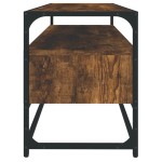 vidaXL Dulap TV, stejar afumat, 100x35x45 cm, lemn prelucrat