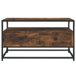 vidaXL Comodă TV, stejar afumat, 80x35x45 cm, lemn prelucrat vidaXL Comodă TV, stejar afumat, 80x35x45 cm, lemn prelucrat