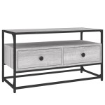 vidaXL Comodă TV, gri sonoma, 80x35x45 cm, lemn prelucrat vidaXL Comodă TV, gri sonoma, 80x35x45 cm, lemn prelucrat