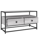 vidaXL Comodă TV, gri sonoma, 80x35x45 cm, lemn prelucrat vidaXL Comodă TV, gri sonoma, 80x35x45 cm, lemn prelucrat