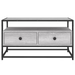 vidaXL Comodă TV, gri sonoma, 80x35x45 cm, lemn prelucrat vidaXL Comodă TV, gri sonoma, 80x35x45 cm, lemn prelucrat