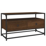 vidaXL Comodă TV, stejar maro, 80x35x45 cm, lemn prelucrat vidaXL Comodă TV, stejar maro, 80x35x45 cm, lemn prelucrat