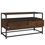 vidaXL Comodă TV, stejar maro, 80x35x45 cm, lemn prelucrat vidaXL Comodă TV, stejar maro, 80x35x45 cm, lemn prelucrat