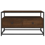 vidaXL Comodă TV, stejar maro, 80x35x45 cm, lemn prelucrat vidaXL Comodă TV, stejar maro, 80x35x45 cm, lemn prelucrat
