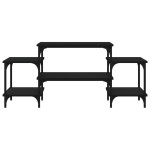 vidaXL Comodă TV, negru, 117x35x52 cm, lemn prelucrat