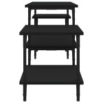 vidaXL Comodă TV, negru, 117x35x52 cm, lemn prelucrat