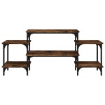 vidaXL Comodă TV, stejar afumat, 117x35x52 cm, lemn prelucrat vidaXL Comodă TV, stejar afumat, 117x35x52 cm, lemn prelucrat