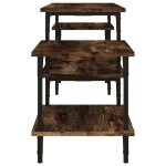 vidaXL Comodă TV, stejar afumat, 117x35x52 cm, lemn prelucrat vidaXL Comodă TV, stejar afumat, 117x35x52 cm, lemn prelucrat