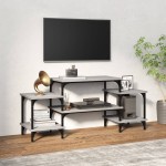 vidaXL Comodă TV, gri sonoma, 117x35x52 cm, lemn prelucrat vidaXL Comodă TV, gri sonoma, 117x35x52 cm, lemn prelucrat