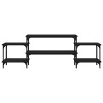 vidaXL Dulap TV, negru, 157x35x52 cm, lemn prelucrat vidaXL Dulap TV, negru, 157x35x52 cm, lemn prelucrat
