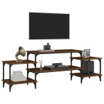 vidaXL Dulap TV, stejar maro, 157x35x52 cm, lemn prelucrat vidaXL Dulap TV, stejar maro, 157x35x52 cm, lemn prelucrat