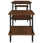 vidaXL Dulap TV, stejar maro, 157x35x52 cm, lemn prelucrat vidaXL Dulap TV, stejar maro, 157x35x52 cm, lemn prelucrat