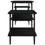 vidaXL Comodă TV, negru, 197x35x52 cm, lemn prelucrat