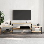 vidaXL Dulap TV, stejar sonoma, 197x35x52 cm, lemn prelucrat vidaXL Dulap TV, stejar sonoma, 197x35x52 cm, lemn prelucrat