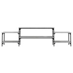 vidaXL Dulap TV, gri sonoma, 197x35x52 cm, lemn prelucrat