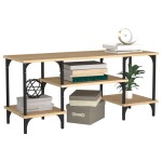 vidaXL Comodă TV, stejar sonoma, 102x35x45,5 cm, lemn prelucrat vidaXL Comodă TV, stejar sonoma, 102x35x45,5 cm, lemn prelucrat