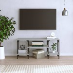 vidaXL Comodă TV, gri sonoma, 102x35x45,5 cm, lemn prelucrat vidaXL Comodă TV, gri sonoma, 102x35x45,5 cm, lemn prelucrat