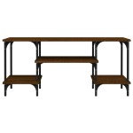 vidaXL Comodă TV, stejar maro, 102x35x45,5 cm, lemn prelucrat