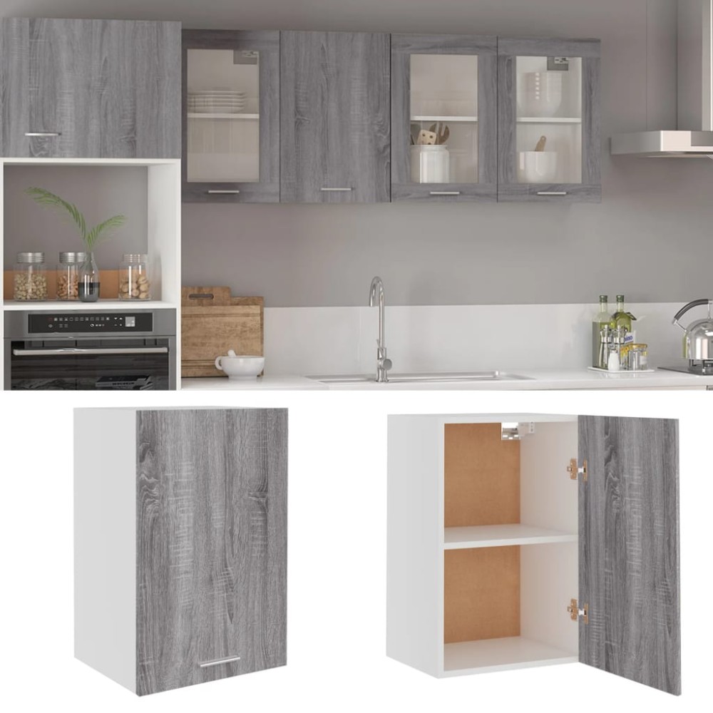 vidaXL Dulap suspendat “Lyon”, gri sonoma, 39,5x31x60 cm