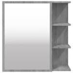 vidaXL Dulap baie cu oglindă gri sonoma 62,5x20,5x64 cm lemn compozit vidaXL Dulap baie cu oglindă gri sonoma 62,5x20,5x64 cm lemn compozit