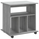 vidaXL Dulap cu roți, gri sonoma, 60x45x60 cm, lemn compozit