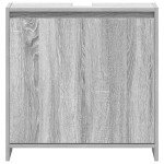vidaXL Dulap de baie, gri sonoma, 60x33x61 cm, lemn prelucrat
