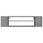 vidaXL Dulap TV suspendat, gri sonoma, 100x30x26,5 cm, lemn prelucrat vidaXL Dulap TV suspendat, gri sonoma, 100x30x26,5 cm, lemn prelucrat