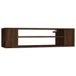 vidaXL Dulap TV suspendat, stejar maro, 100x30x26,5 cm, lemn compozit vidaXL Dulap TV suspendat, stejar maro, 100x30x26,5 cm, lemn compozit